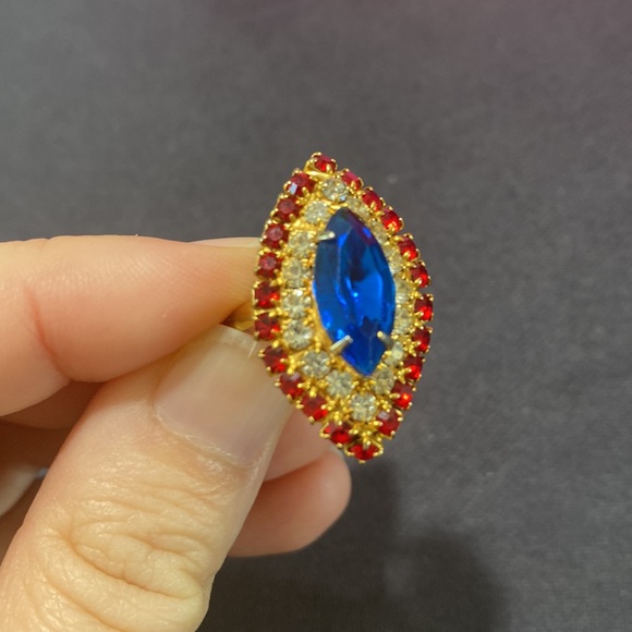 60s vintage adjustable cocktail ring - Picture 3 of 3